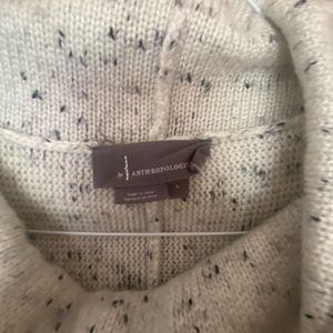 Anthropologie short sleeve cowl neck sweater L